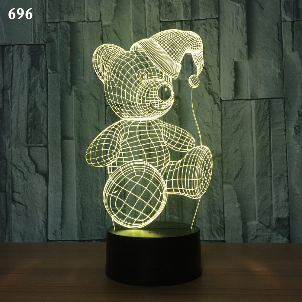 魔尚创意正品3d视觉立体气球造型台灯卡通装饰台灯