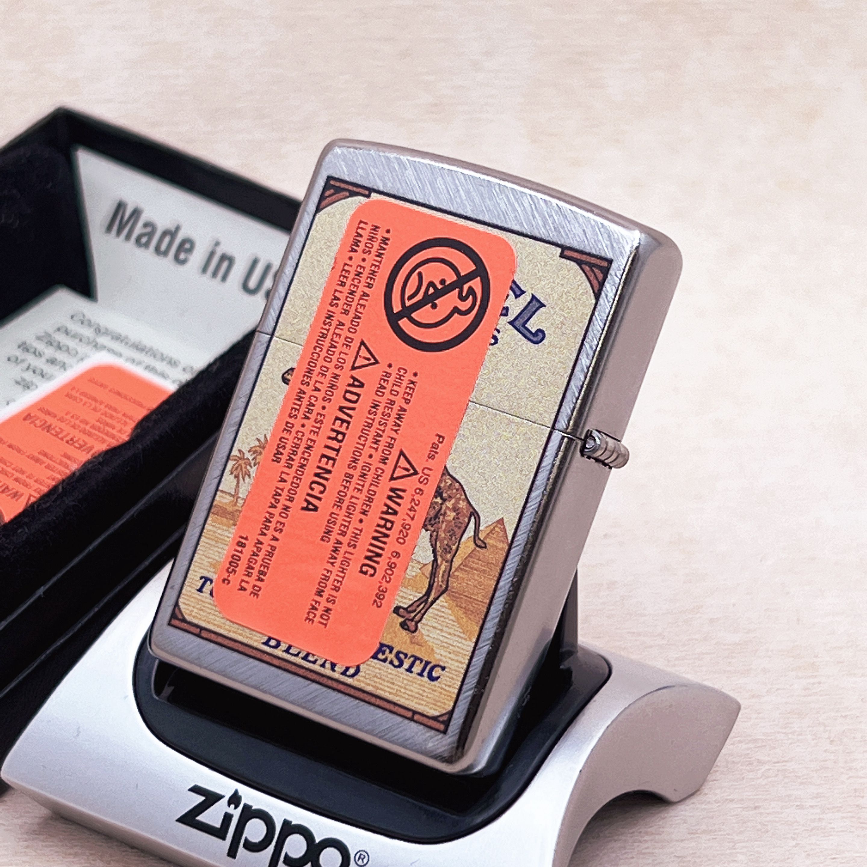 骆驼正品zippo打火机烟标20年双彩彩印高端收藏zippo