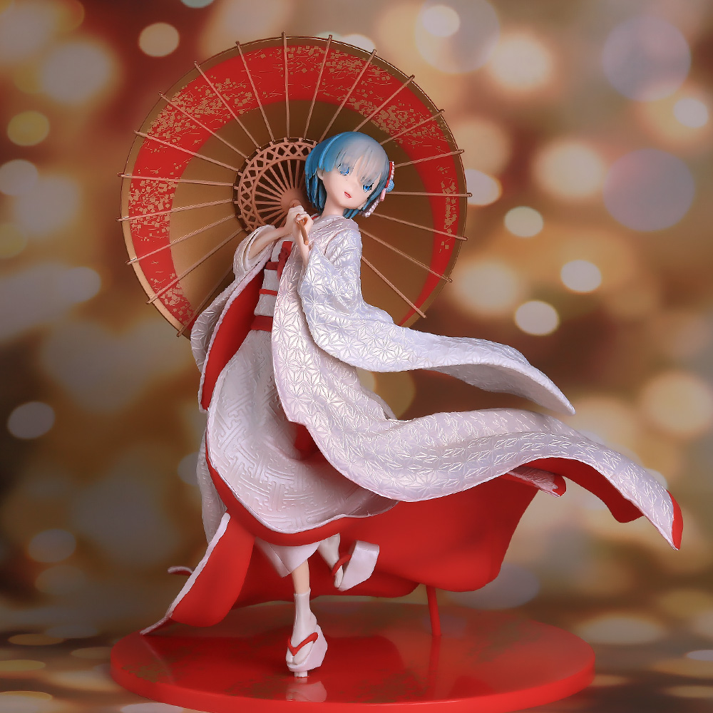 零开始世界生活手办女仆蕾姆白无垢雷姆拉动漫二次手办