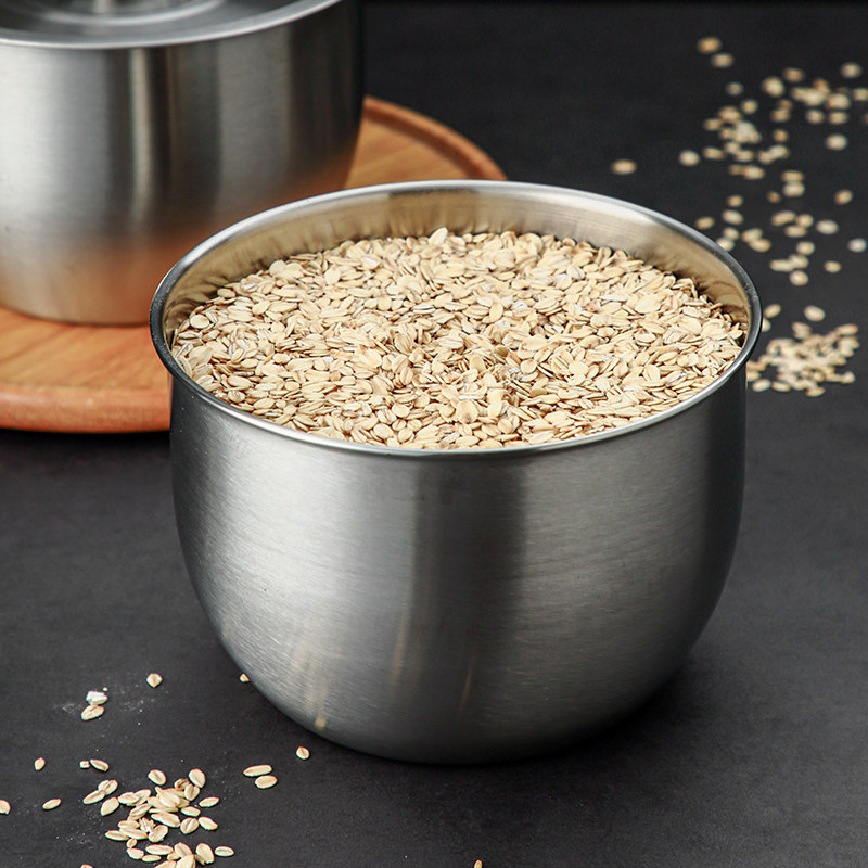 家用猪油盆食品级不锈钢油盆打蛋盆带盖汤盆厨房盆