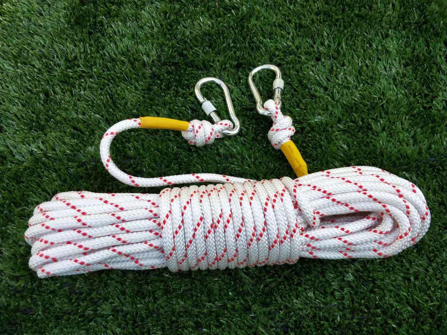 捆绑亿昂10mm钢丝尼龙安全丙纶救生户外攀岩求生绳