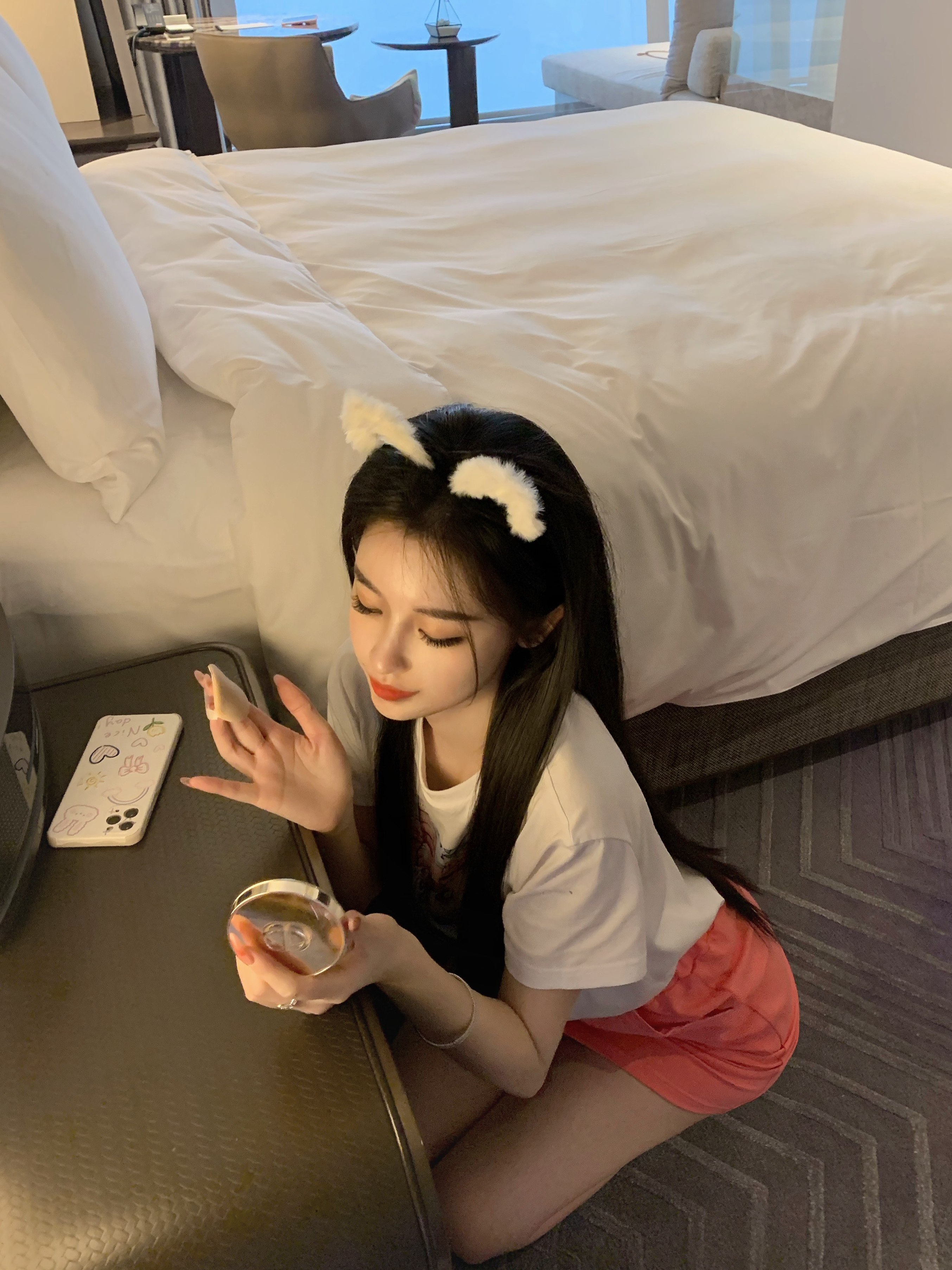 chu小初恋爱桃花花粉可爱休闲半裙时尚气质半身裙