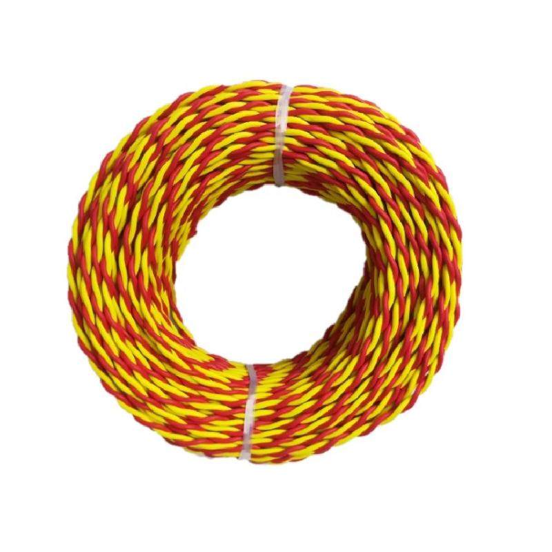 包邮rvs花线电车充电线灯头软线双绞线铜包铝2芯家用户外电线