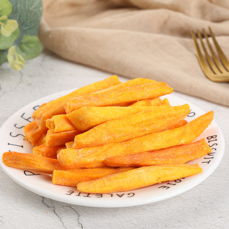 香酥脆地瓜条红薯条500g农家自制地瓜干片无糖油炸零食连城红薯条