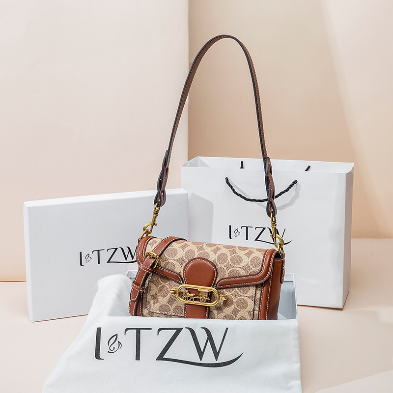 香港女包宽带斜挎包单肩包单肩itzw托特花料老花通用款女包