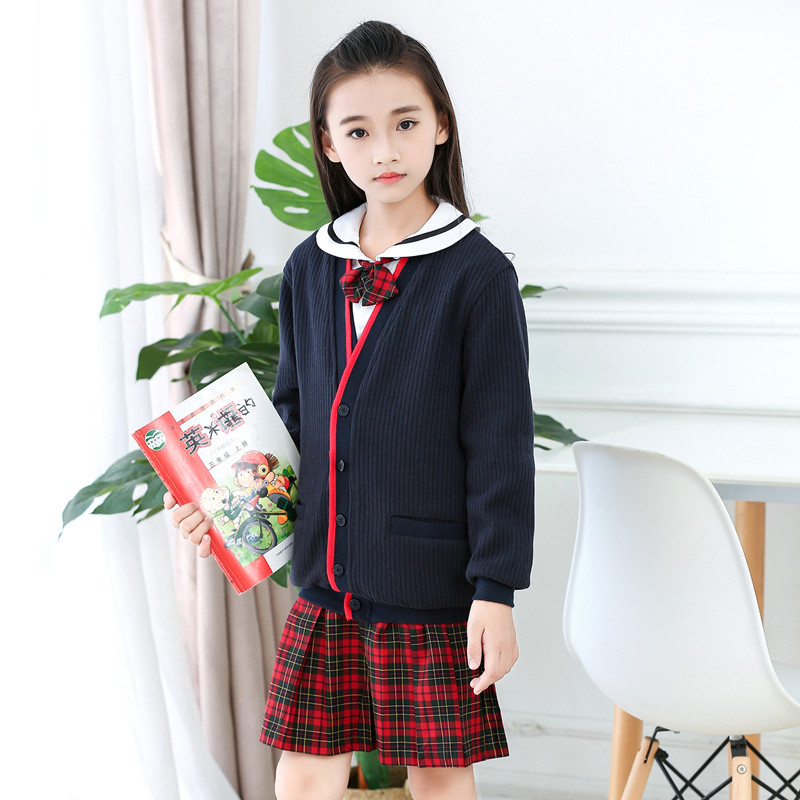 深圳统一小学小学校校服女款秋冬季礼服西装配套校服