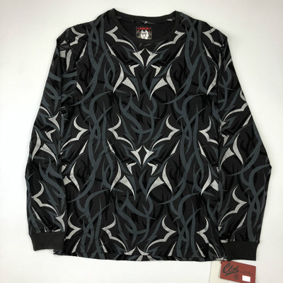 弹跳潮人clotalienegra限定荆棘长袖陈冠希t恤