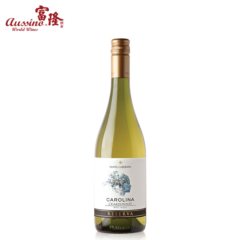 富隆酒业富隆胜卡罗珍藏霞多丽白葡萄酒750ml智利珍藏级葡萄酒