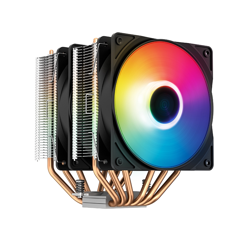 九州风神玄冰400k大霜塔cpu散热器台式台式机机箱12cm散热器