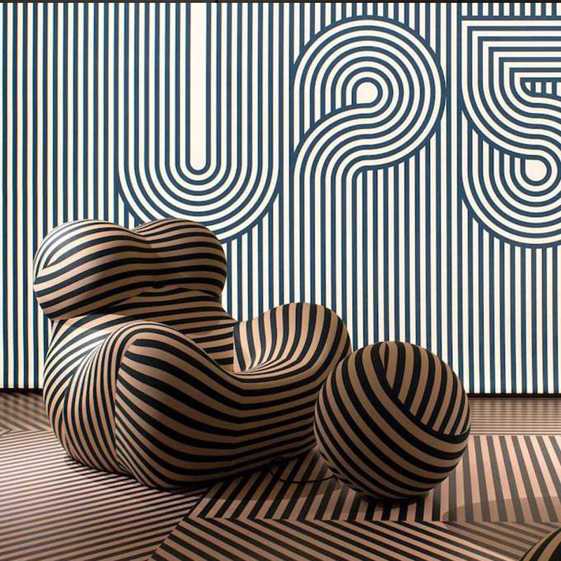 意大利极简轻奢单人沙发设计师异形创意懒人休闲布艺沙发