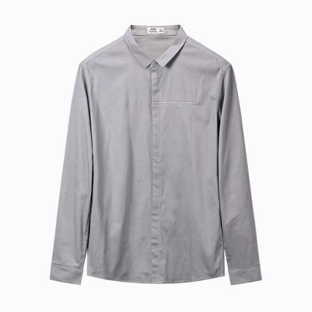 English 2021 new spring men's shirt long-sleeved slim casual Korean trend English 2021 new spring men's shirt long-sleeved slim casual Korean trend