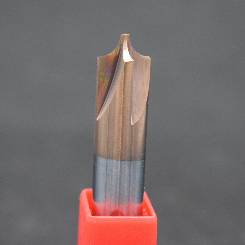 je钨钢铣刀4刃 内r刀55度合金涂层钢用刀 铝用外r倒角刀2刃厂家