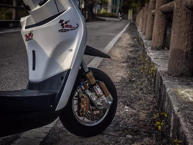 酷奇s5摩托车巧格jog挡泥板水盖碳纤鸭嘴改装挡泥板