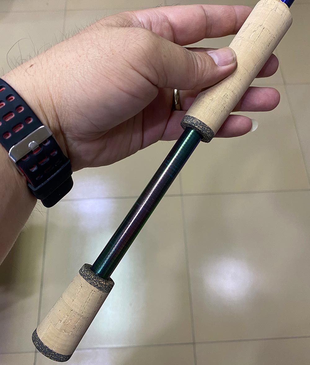 创峰路亚aaaa diy分体软木路亚雷强竿握把枪柄手把垂钓小配件