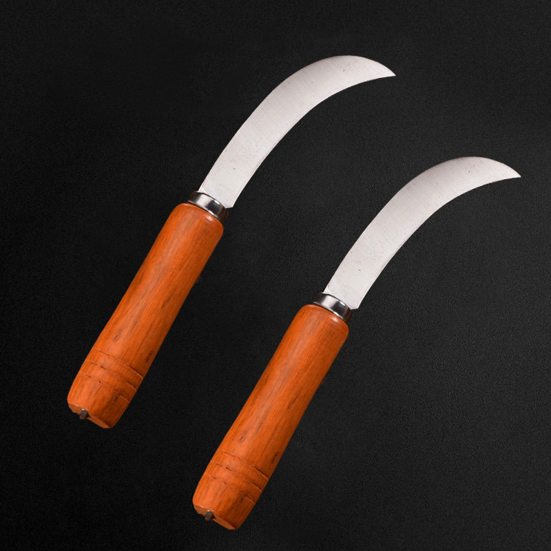 月牙香蕉刀小弯刀菠萝刀切菠萝蜜刀水果店专用刀弯形家用水果刀