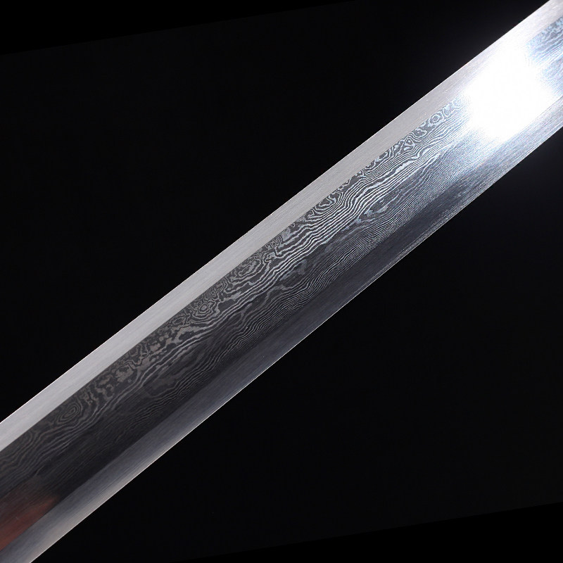 汉剑龙泉研铗刀剑龙凤战剑八面花纹钢镇加长刀剑