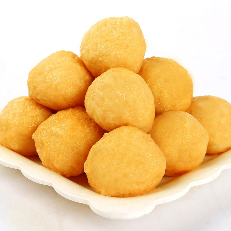 鸿津葱花炸鱼2.5kg黄金火锅食材香港咖喱鱼丸鱼丸