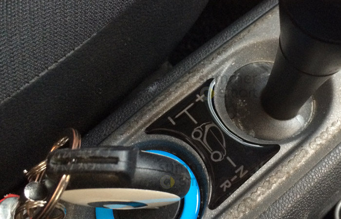 车贴09-14款老smart汽车装饰小精灵专用档位挂档标识滴胶汽车装饰贴