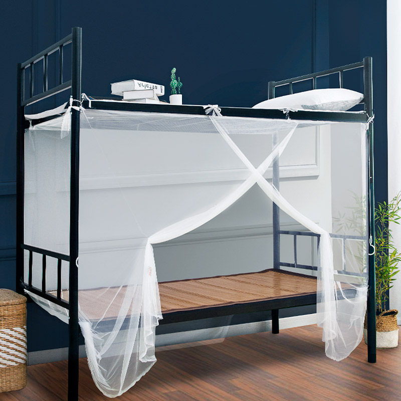 维格老式蚊帐军单人加密蚊帐学生宿舍部队单位寝室上铺上下铺帐子