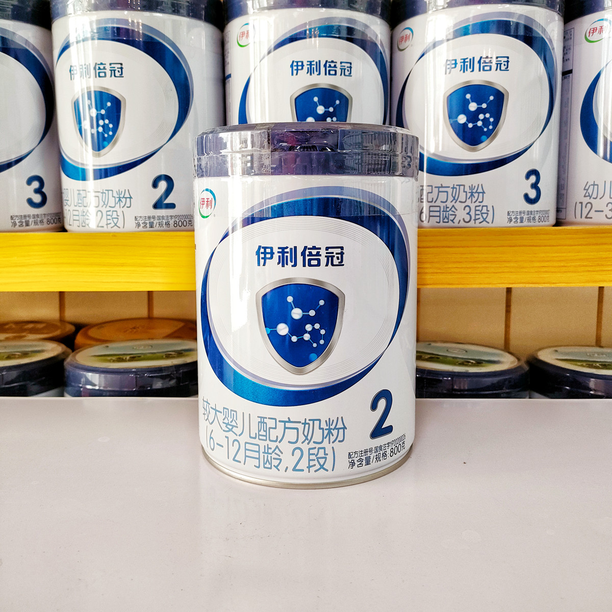 倍冠奶粉特惠伊利123段800克罐装婴儿幼儿新日期婴幼儿牛奶粉
