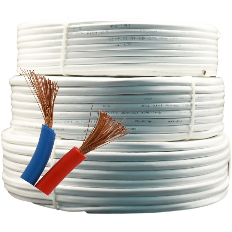 白护套15平方纯铜rvvb装修电源线电线铜芯护套软灯护套线