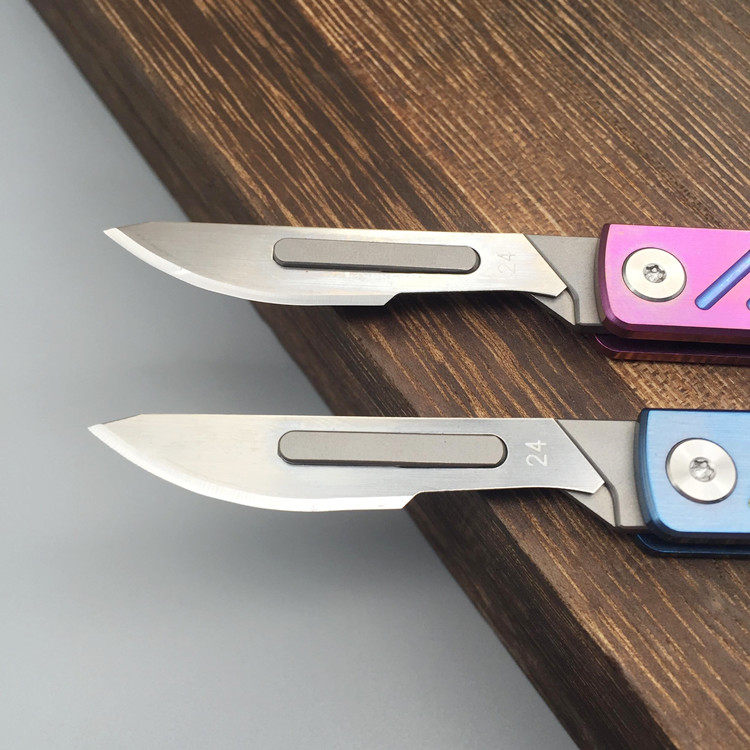 钛合金小刀 折叠迷你刀随身便携超锋利edc户外折刀美工刀拆快递