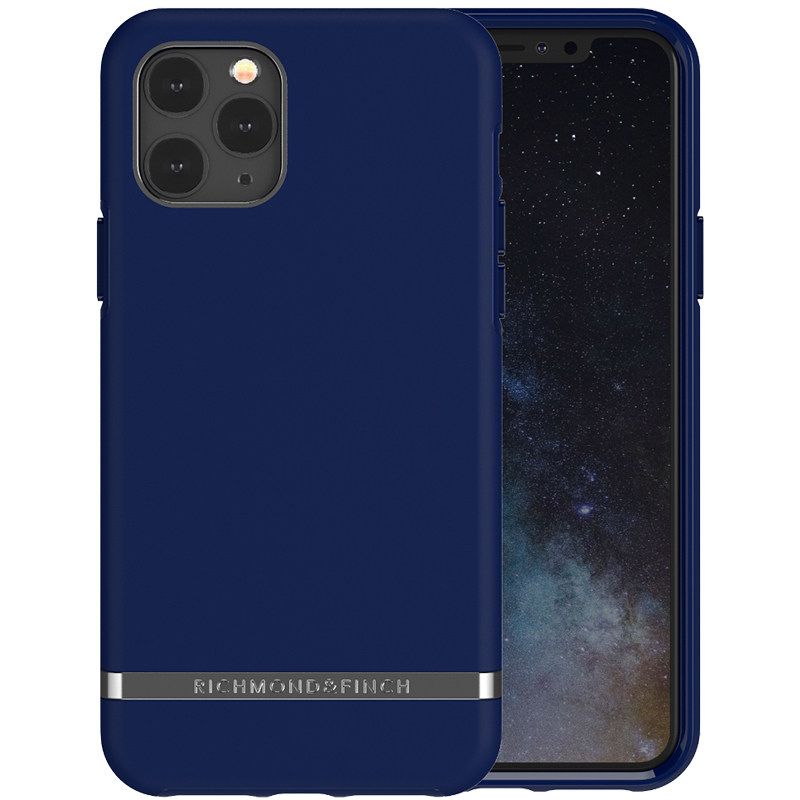 richmondfinch海军蓝rf适用苹果12手机壳iphone11promax纯色mini
