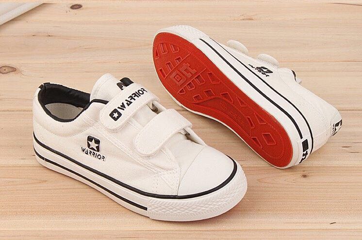 学生白色校鞋回力白儿童魔术男童女童休闲休闲运动帆布鞋