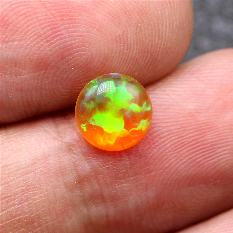 黄欧泊透底裸石吊坠戒面戒指镶嵌女款澳宝橙色其它首饰