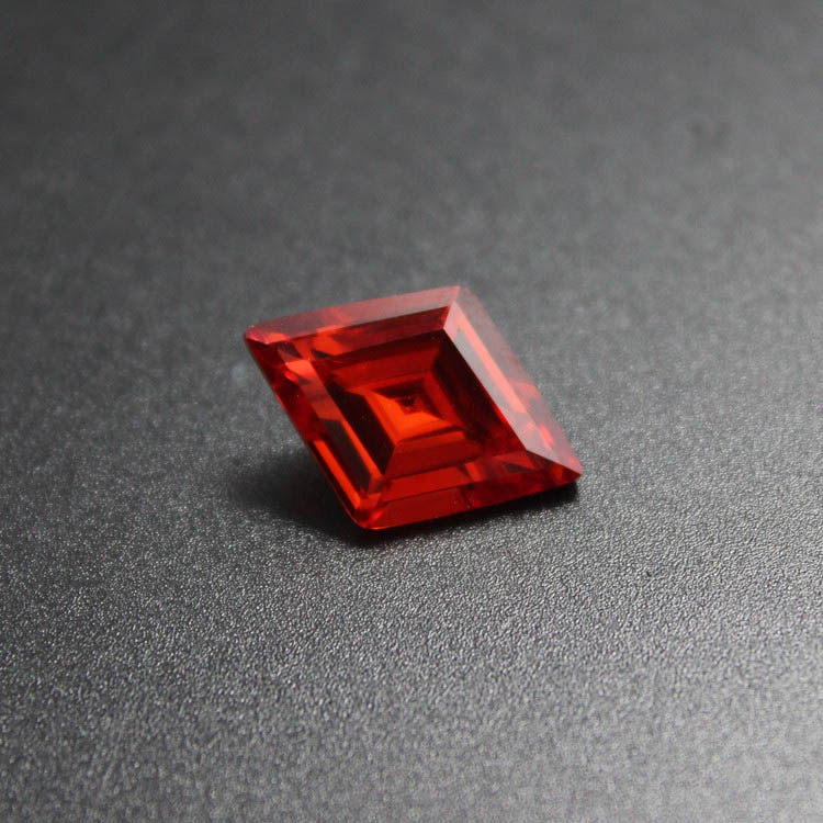 异形菱形钻石橘红锆石欧美明星街时尚裸钻金桔长方其他