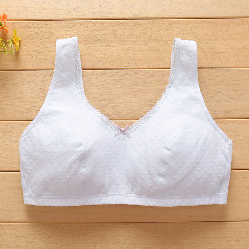 初中生内衣女大童小背心纯棉运动白色夏季薄款少女文胸