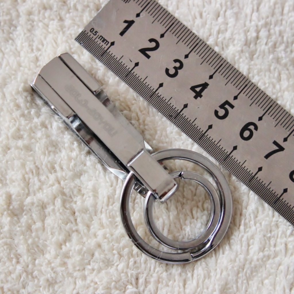 博友男士不锈钢钥匙扣汽车单扣双环夹扣夹运动裤夹皮带腰带腰挂式