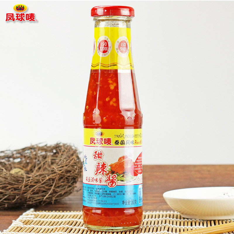 凤球唛泰式泰国闽南网红即食虾沾一滴甜辣酱低脂手抓饼