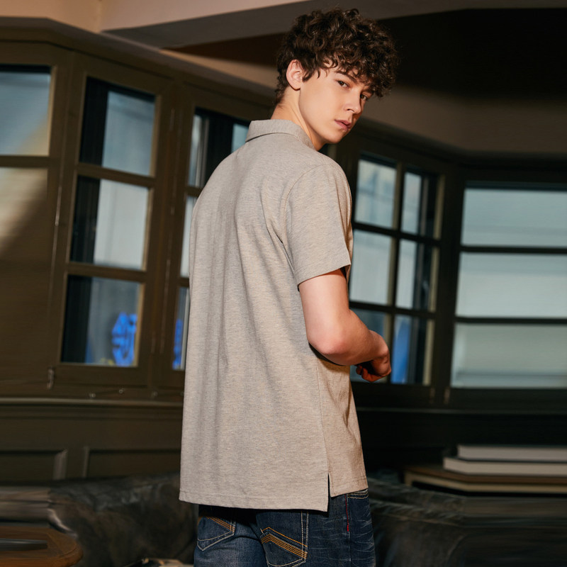 baleno班尼路 保罗短袖polo衫t恤男 防紫外线弹力翻领t恤男a