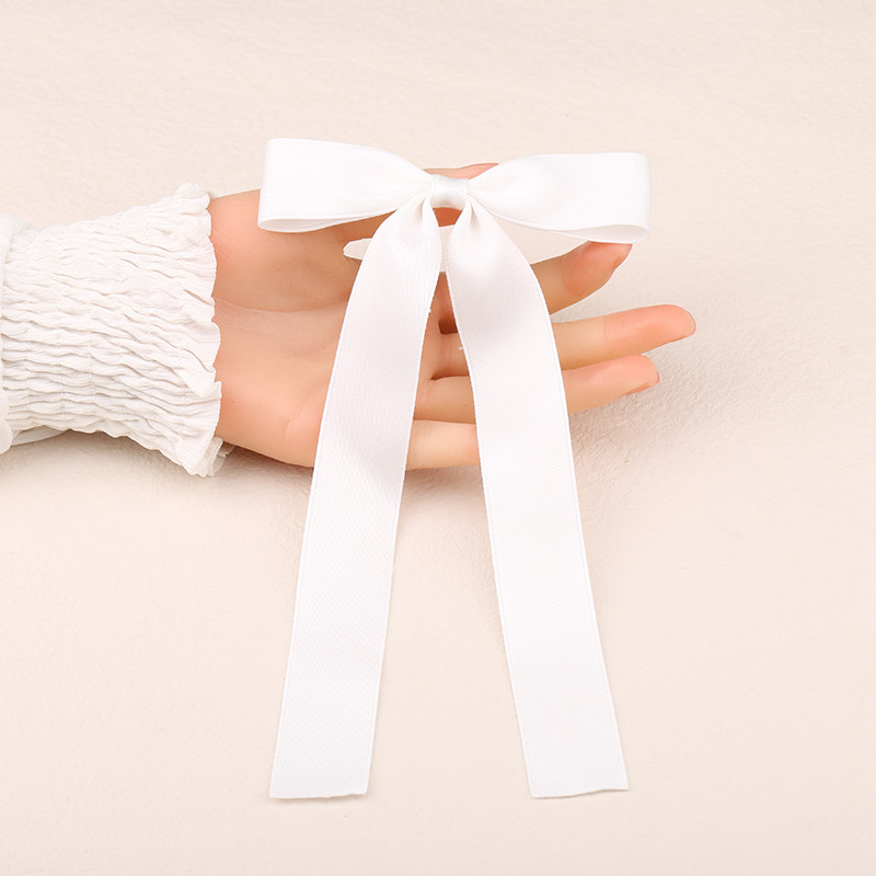 配饰蝴蝶结领结别针韩国学院白色丝带飘带简约领结