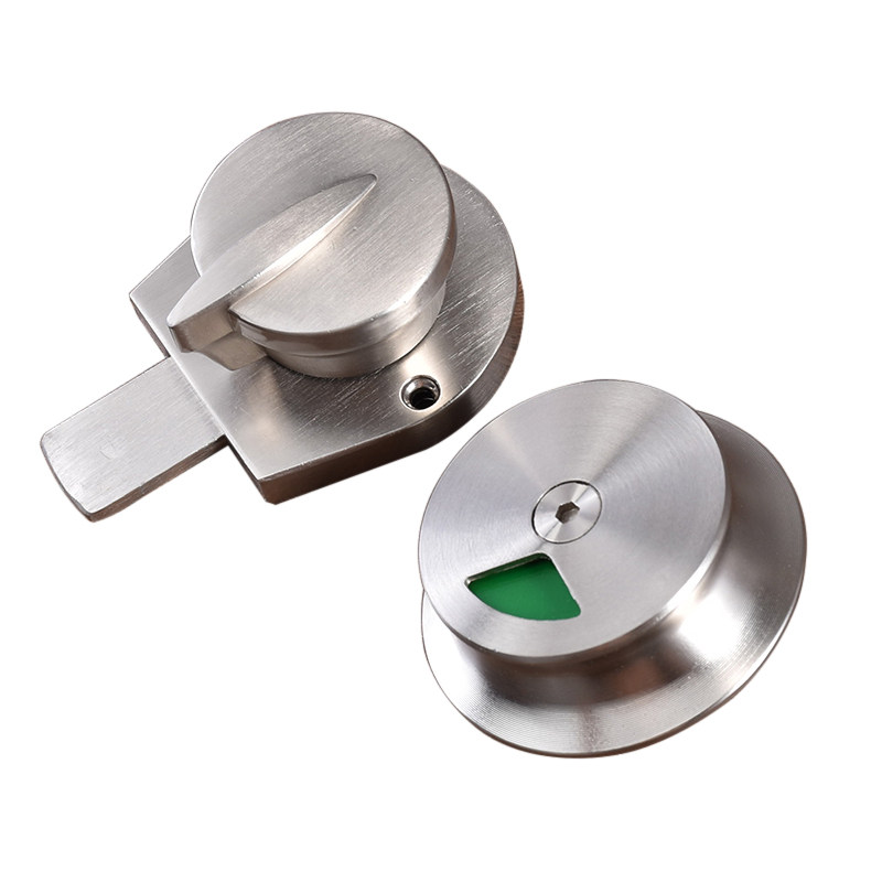 卫生间隔断隔断门门锁五金配件公共厕所所带拉手插销卫浴五金套件