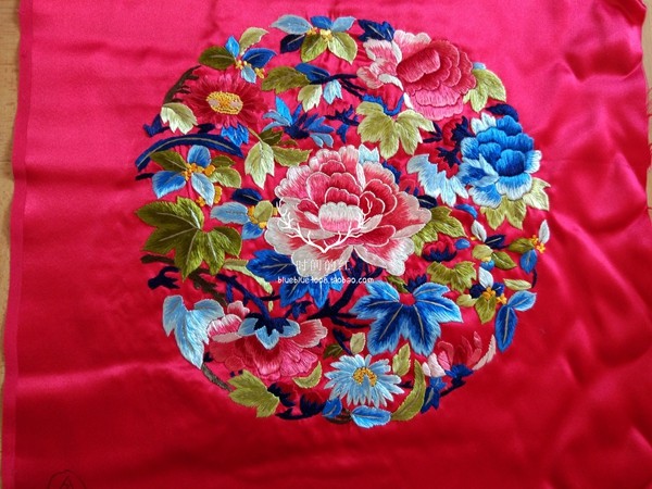 绣花苏绣手工重工刺绣花花贴绣片服装设计辅料传统苏绣