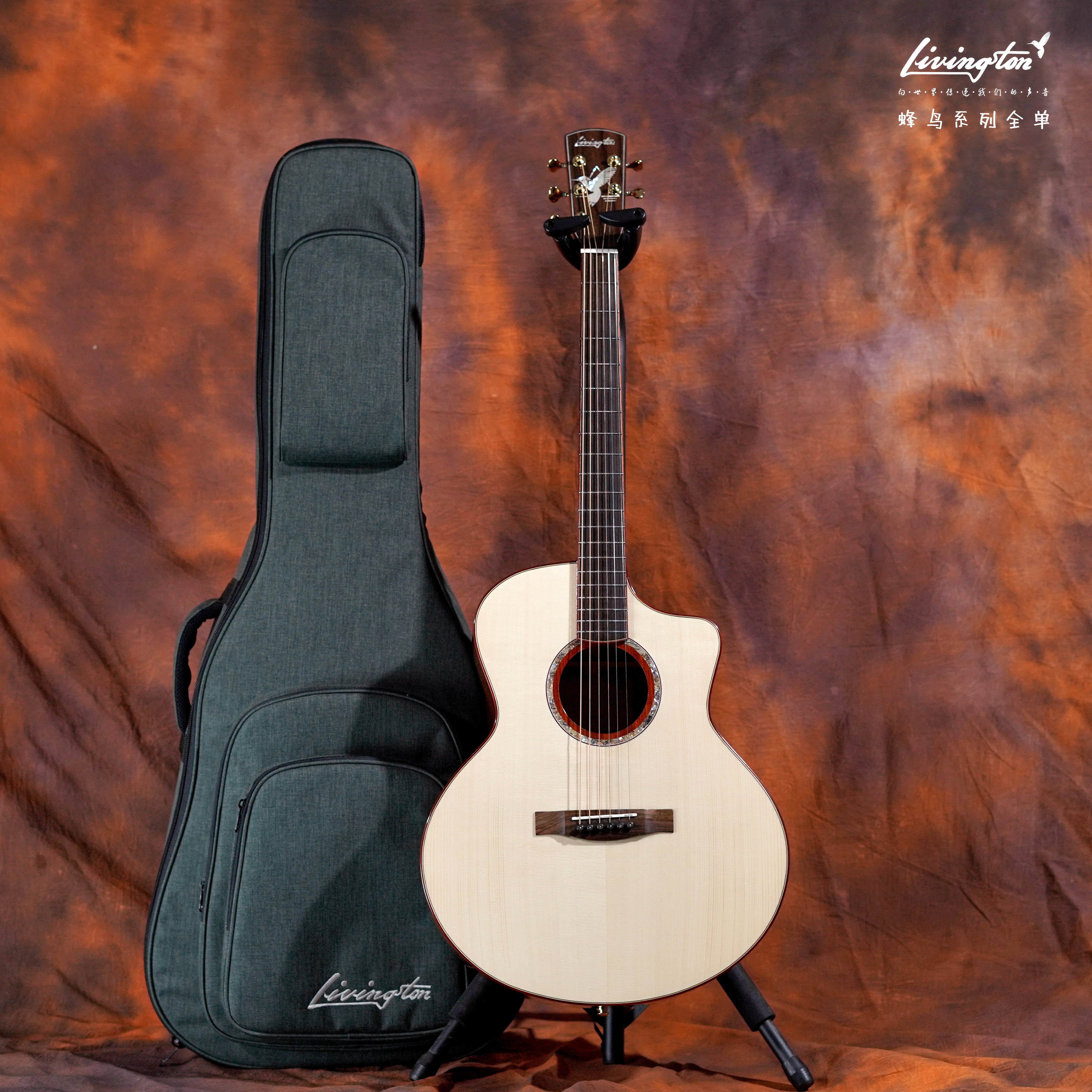 livingston利威斯顿蜂鸟系列入门进阶全单aj260民谣吉他吉他民谣吉他
