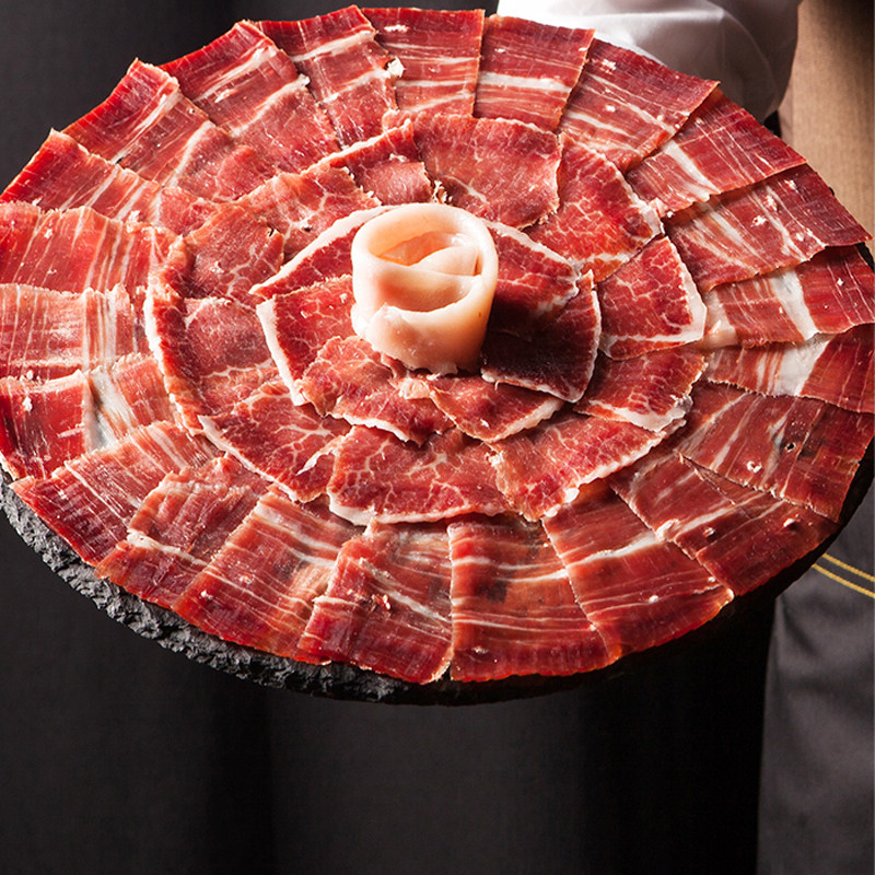 火腿西班牙进口36个月带骨ham伊比利亚sj黑猪后腿火腿