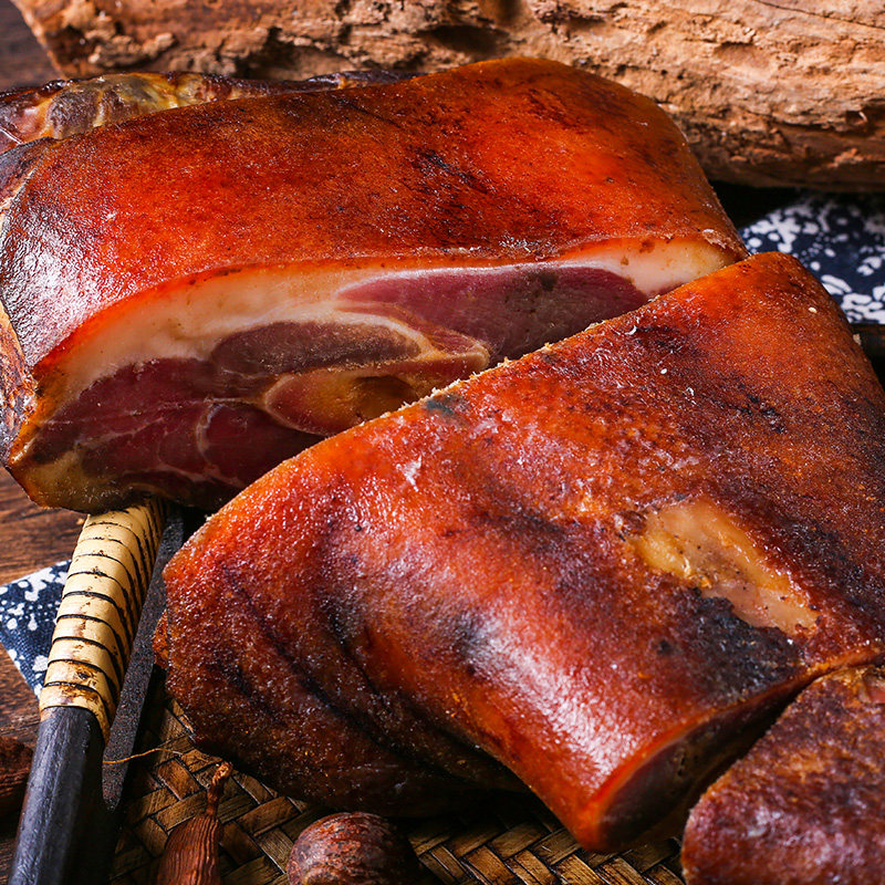 乡源腊猪贵州特产农家自制柴火烟熏腊肉猪蹄腌肉