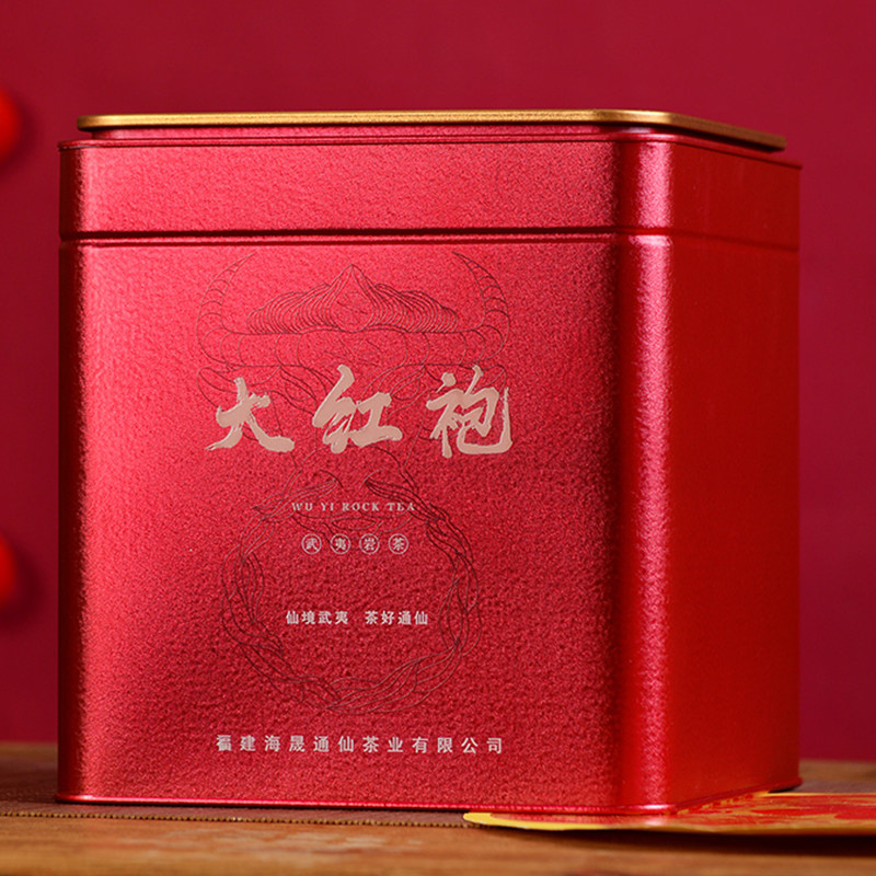 通仙武夷山岩茶大红袍茶礼600g中足火浓香型果香乌龙茶叶罐装送礼