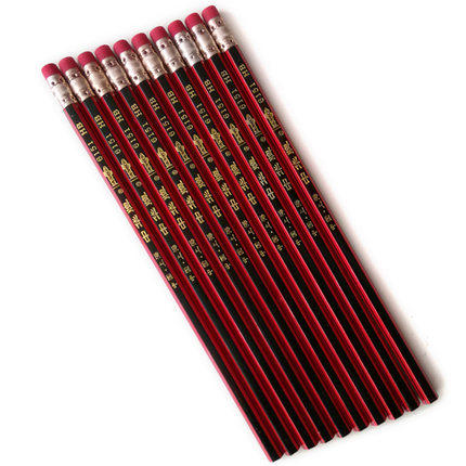 中华铅笔装包12支一盒写字儿童hb华牌橡皮铅笔