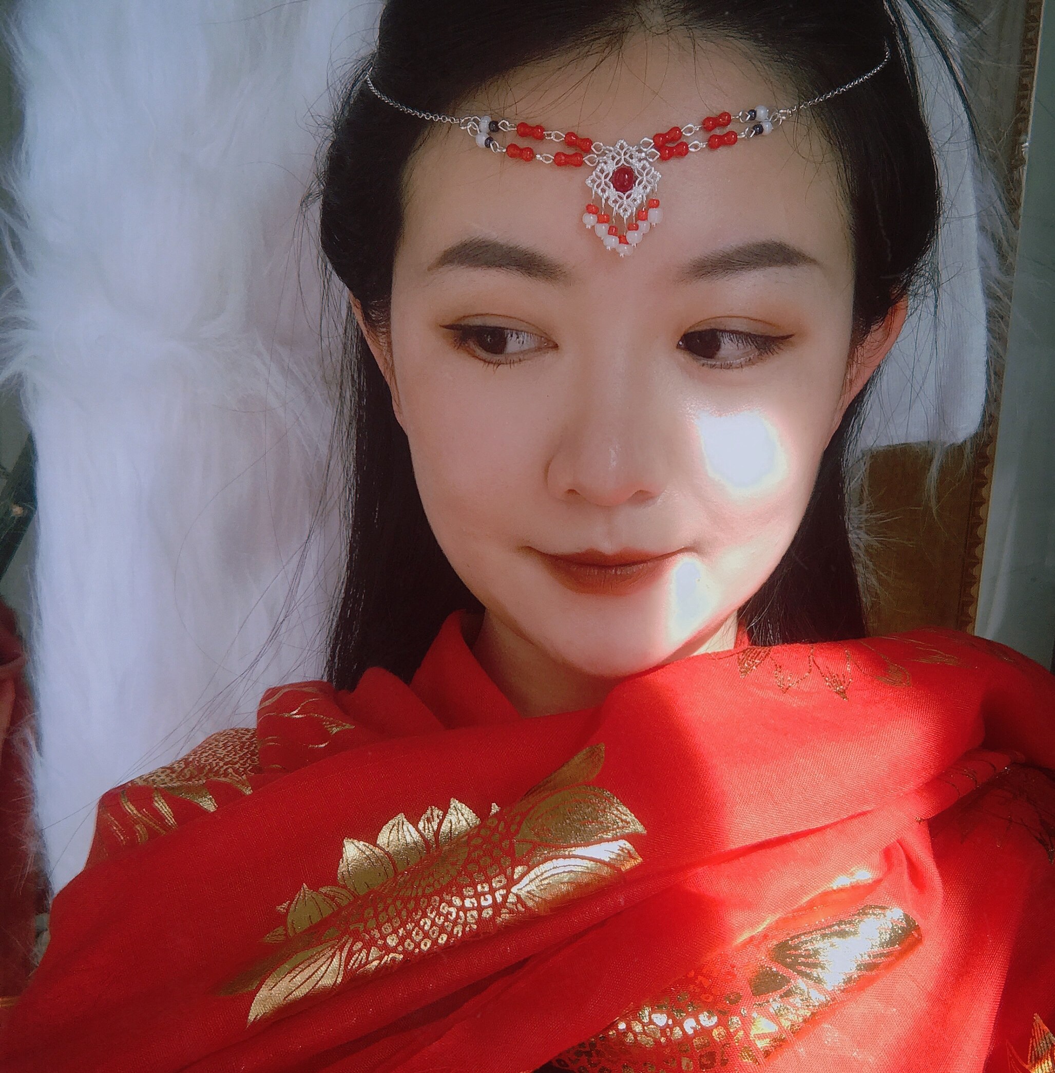 东宫小枫同款古装额饰抹额古风眉心坠汉服搭配头饰拍照道具cos