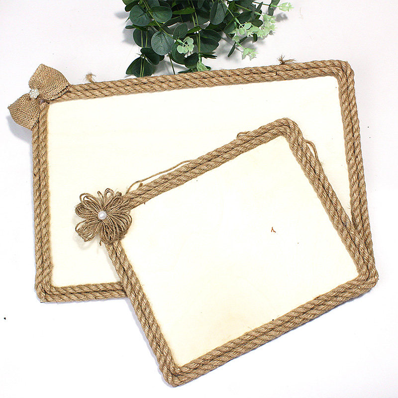 幼儿园区域区角牌麻绳手工蝴蝶结制作相框diy创意壁饰