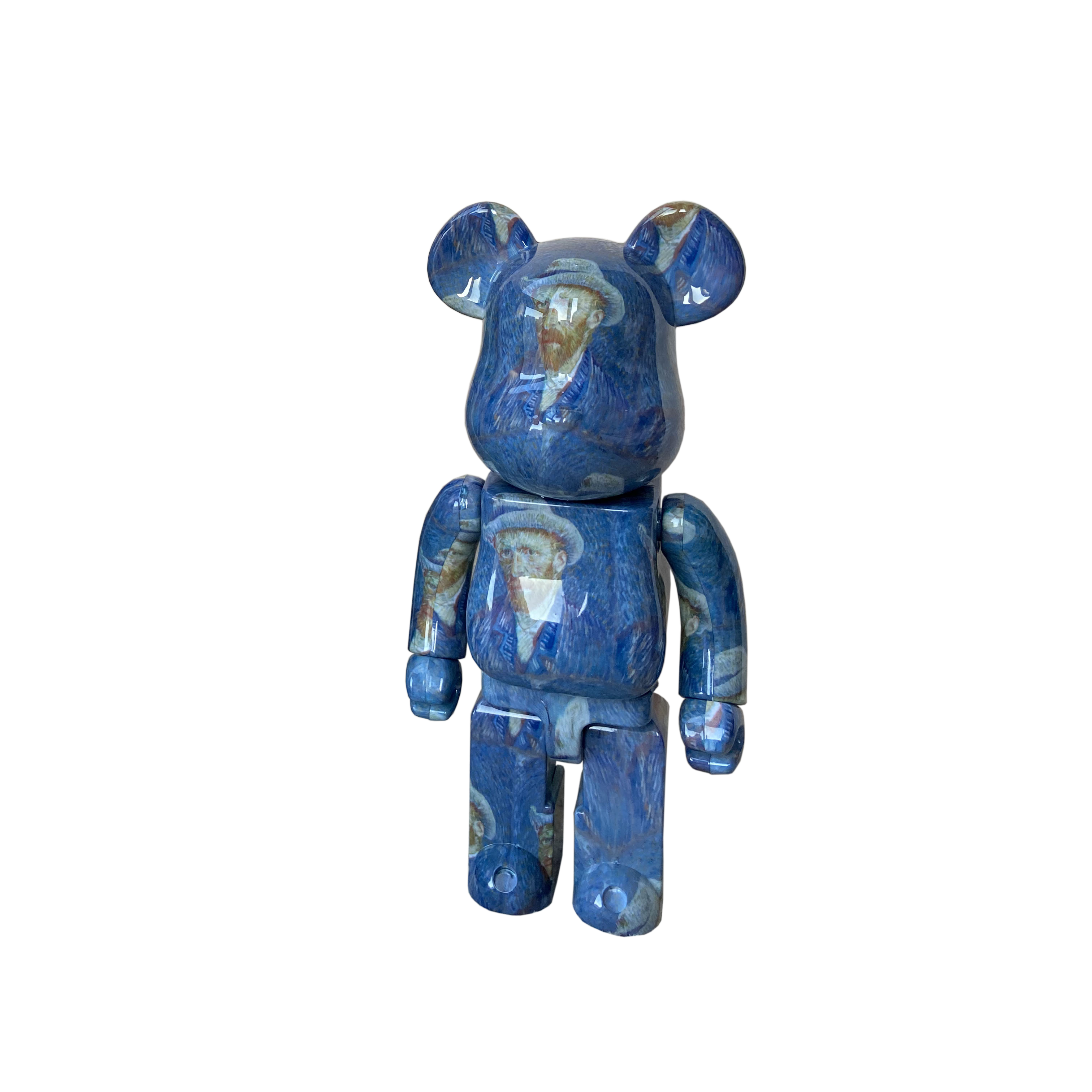 正确bearbrick暴力积木熊星空泼墨向日葵梵高公仔潮玩潮玩盲盒