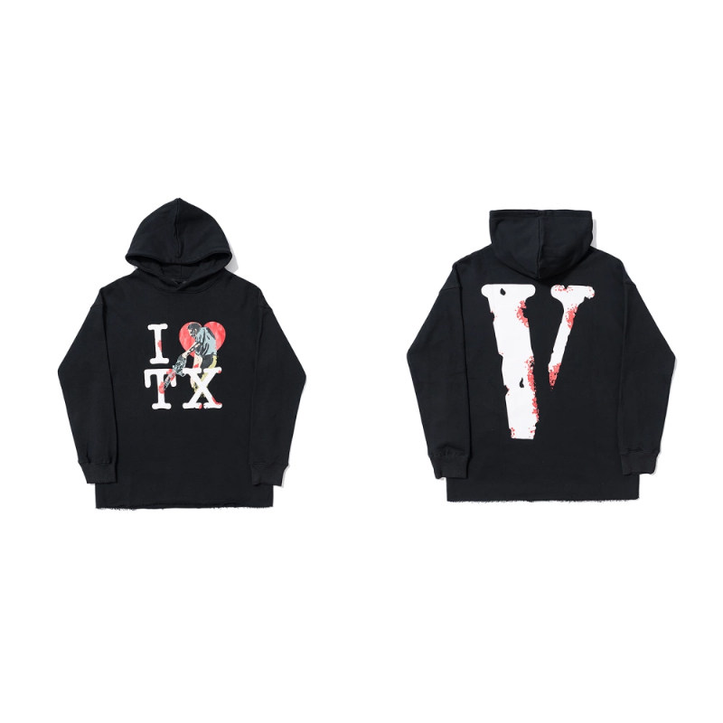 vlone卫衣2022大v潮牌宽松藤原浩限定王一博同款陈冠希连帽衫男