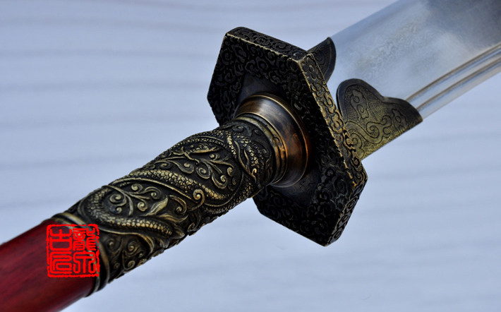 龙泉古匠宝剑武术表演龙首朴刀练习舞台演出更多武术装备