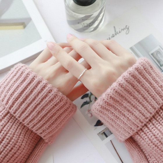 Simple and cold wind S925 sterling silver fresh irregular branches ring female Japanese and Korean tide students online celebrity opening ring Simple and cold wind S925 sterling silver fresh irregular branches ring female Japanese and Korean tide students online celebrity opening ring