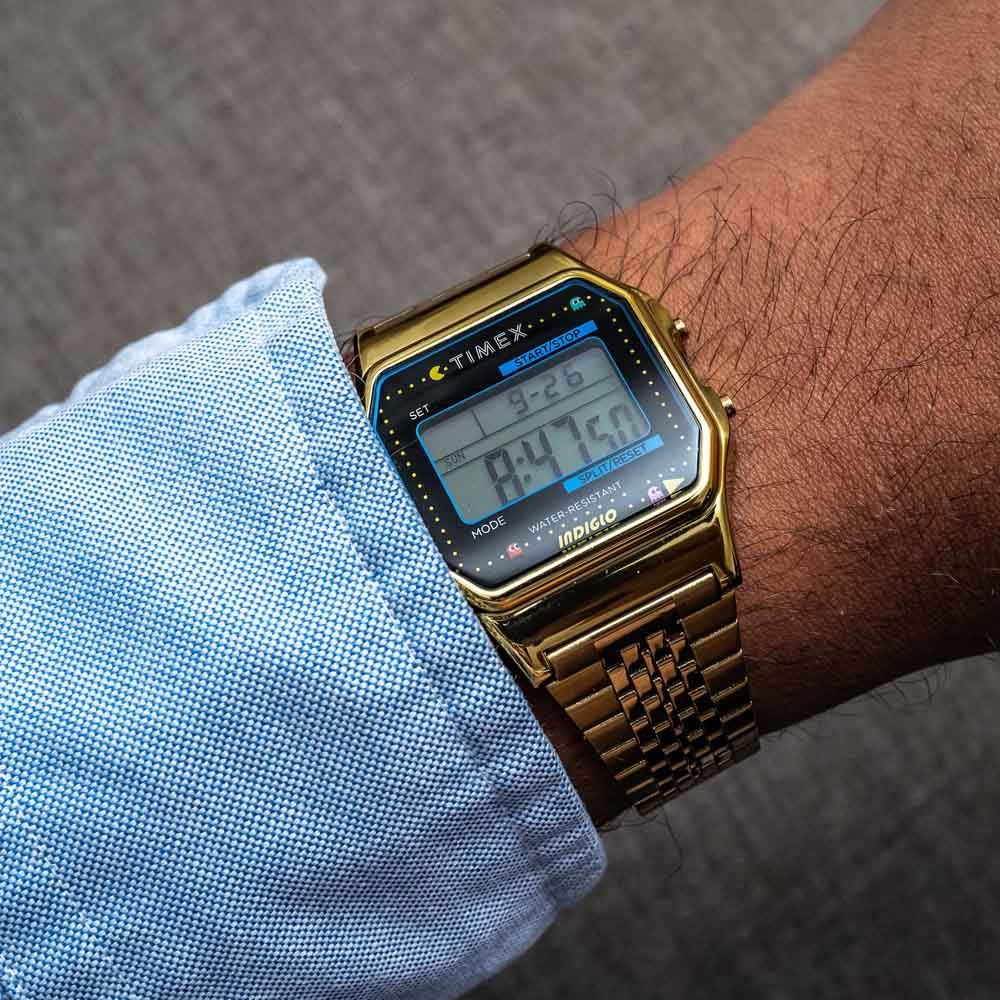 代购正品天美时timext80pac-man吃豆人联名数字方形欧美腕表