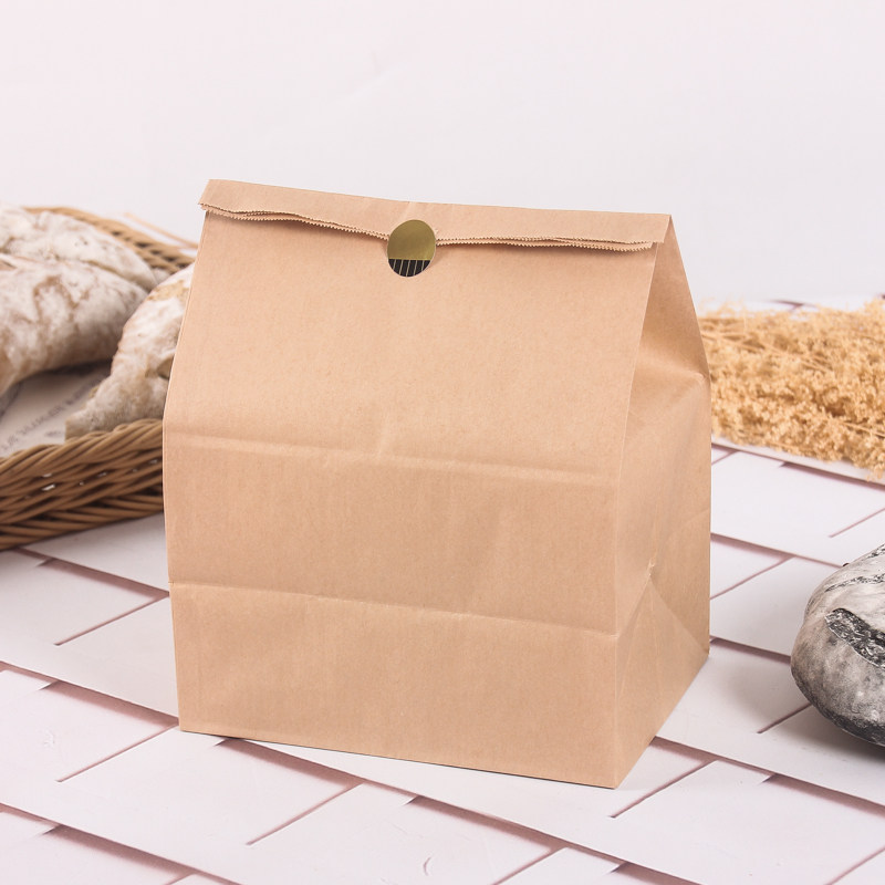 牛皮纸食品包装袋肯德基麦当劳一次性外卖打包袋吐司防油纸袋
